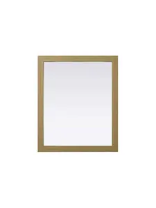 Elegant Kitchen & Bath VM33036MHB 30 x 36 in. Norah Rectangle Wood Mirror, Honey Brown