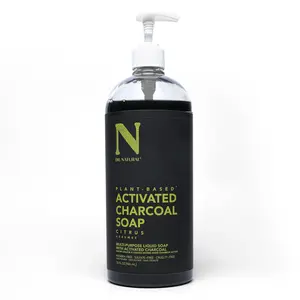 Dr. Natural Citrus Scented Activated Charcoal Liquid Soap - 32 oz