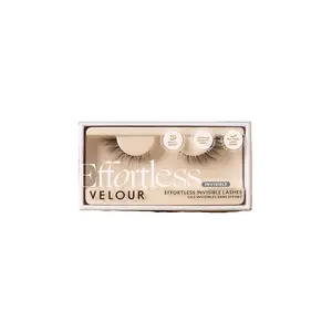Effortless Barely There Invisible Band Natural Flare Criss-Cross Eyelashes