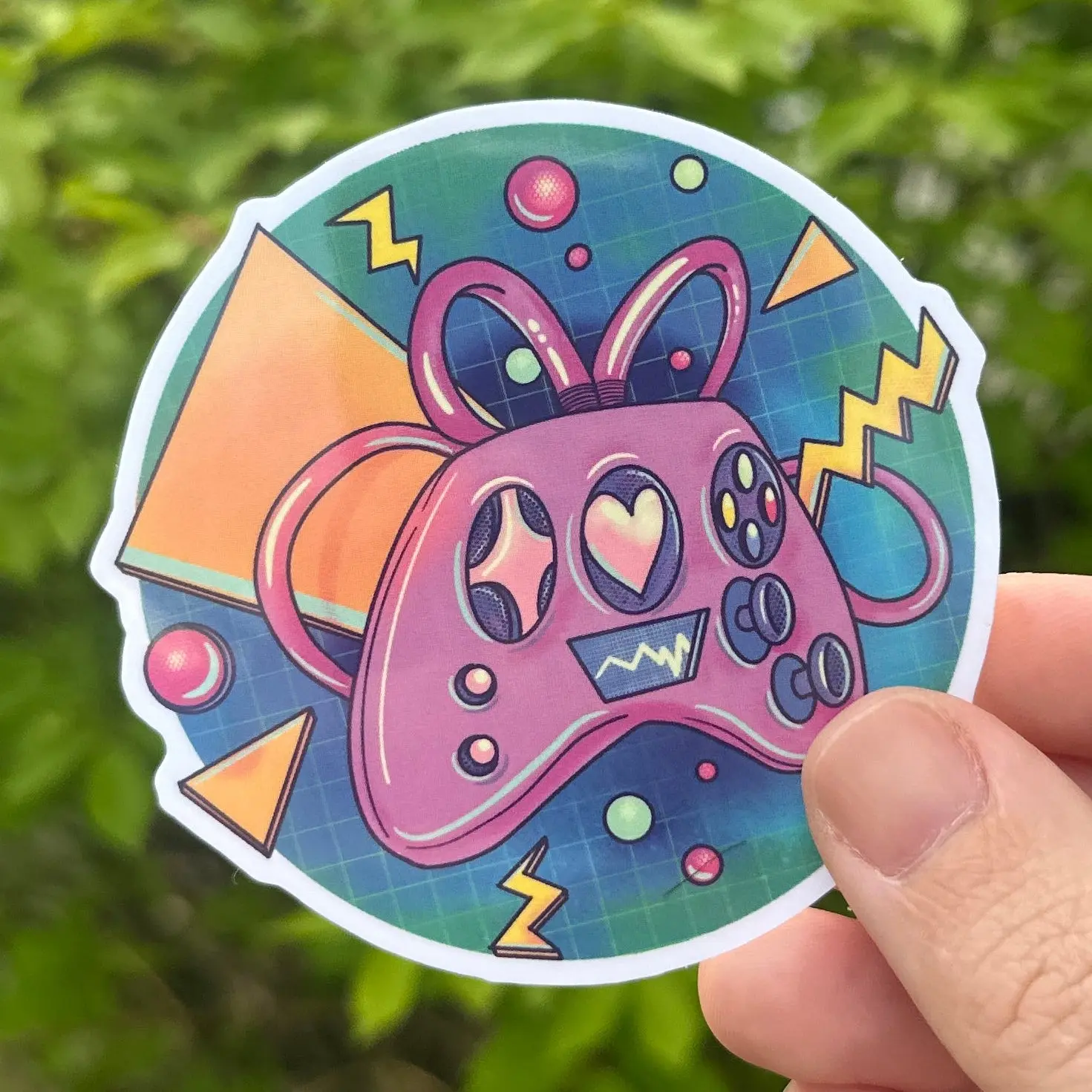 Retro Controller Sticker