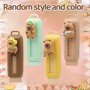 Water Buffalo Retractable Eraser, Replaceable Core, Cute Rubber Push-Pull Eraser, Ideal for Drawing and Exams, Clean Surface No Residue