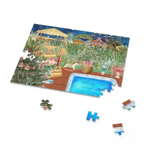 Seaside Santa Christmas Puzzle