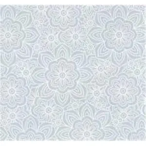 212 MAIN Translucent Floral Decorative Static Cling Window Film - Dc-fix Rectangular Roll Privacy Filter, 26x59 in, for Baby & Maternity Room Glass Decoration