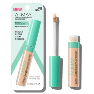 Almay Clear Complexion Acne & Blemish Spot Treatment Concealer Makeup with Salicylic Acid. hypoallergenic, Available for all skin colors. Matte Aloe