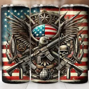 Military | 20oz Skinny sublimation tumbler transfer print out (TRANSFER ONLY, NOT A FINISHED TUMBLER)