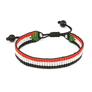 Sudan Handcrafted Adjustable Flag Bracelet