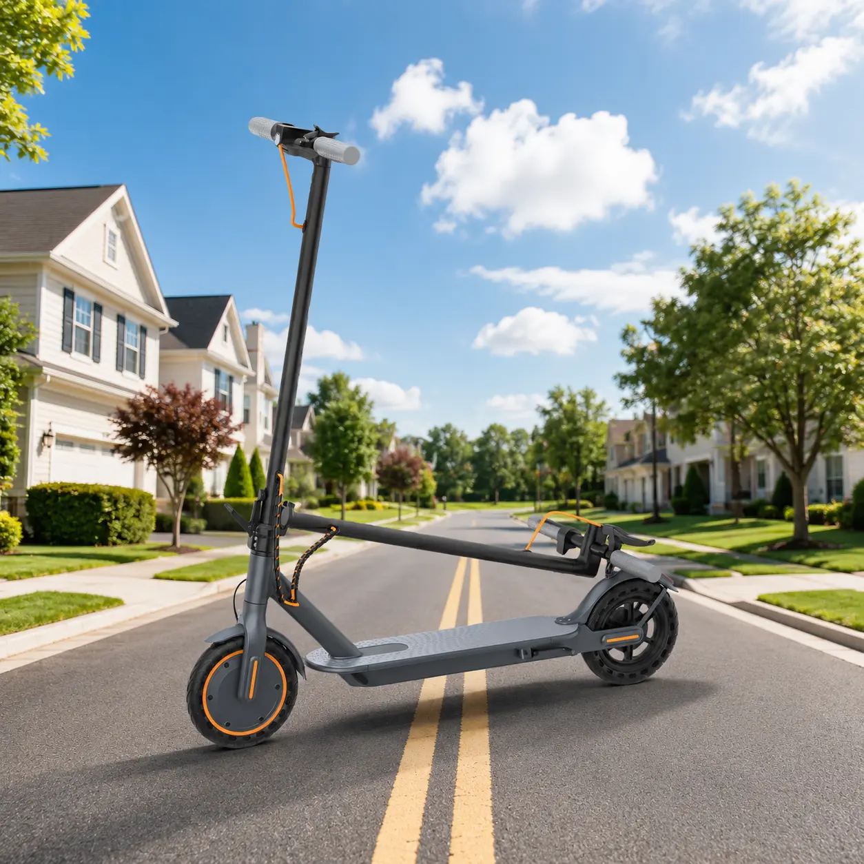 500W Electric Scooter for Sports & Outdoor Fitness, 24.9LBS Lightweight Foldable E-Scooter, 15 mi Range, Smart LCD Display, EABS Safe Braking System