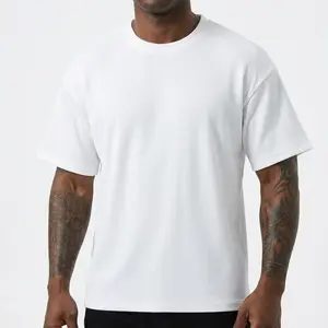 Men's Premium Waffle Knit T-Shirt - Relaxed Fit Short Sleeve Crewneck, Breathable & Soft Summer Tee, Solid Color Casual Top