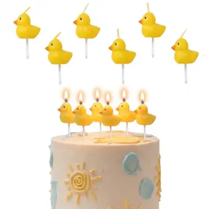 Duck Shaped Birthday Candles, Creative Cake Candles for Adult Birthday Party Decorations