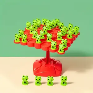 Frog Balance Count Stack Toy, Table Top Self-Balancing Binary Search Tree, Educational Game, Learning Toy for Kids, Number Counting Blocks, Math Learning Tools, Table Math Games