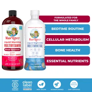 MaryRuth's AM & PM Bundle - Raspberry Liquid Morning Multivitamin - Coconut Liquid Nighttime Multimineral MaryRuth's AM & PM Bundle - Raspberry Liquid Morning Multivitamin - Coconut Liquid Nighttime Multimineral