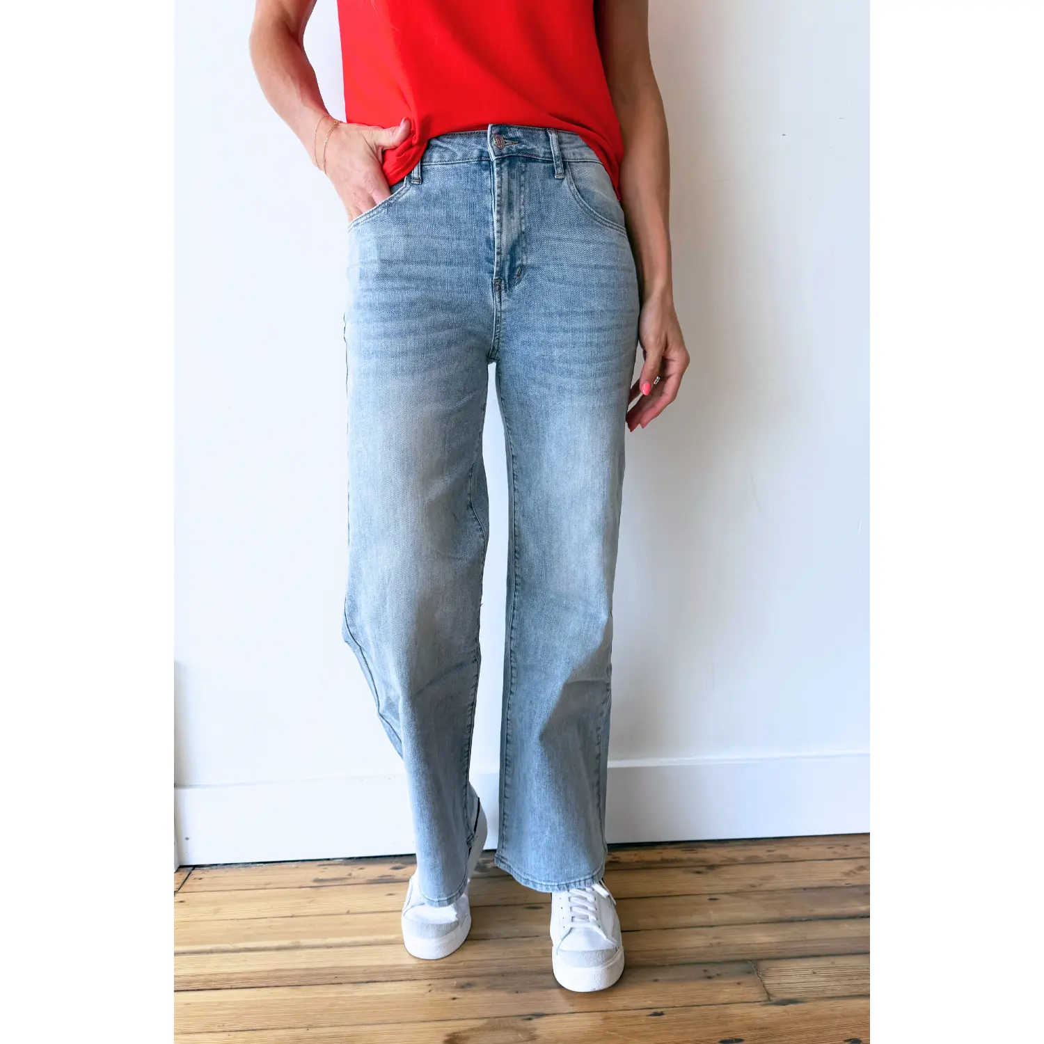Ladies Woven Denim Pants