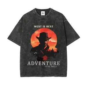 Red Dead Redemption West is best Oversize Unisex Washed T-Shirt for Women and Men's Unisex