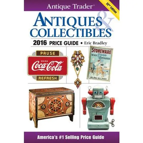 USED Book - Antique Trader Antiques & Collectibles Price Guide 2016 (Antique Trader, 2016) by Bradley, Eric (Paperback) - english