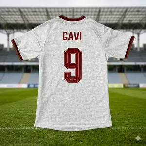 2026 White Away Team Gavi No. 9 Exclusive Jersey