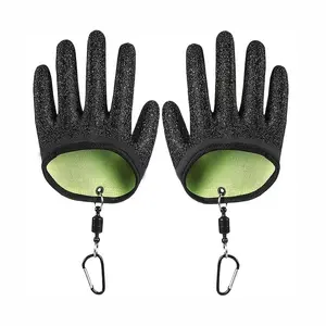 2 Pairs Lure Fishing Gloves, Unisex Left-Right Hand Use, Outdoor & Boat Fishing Gear, Durable Design for All Seasons