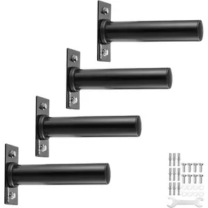 VEVOR Wall Mounted Weight Plate Holder, Weight Rack Storage for 2 - Inch Weight Plates, 330 lbs Load Capacity Weight Storage Rack, Heavy Duty Iron Home Gym Organizer, 4 Pack, Mounting Hardware IncludedVEVOR Super Brand Day