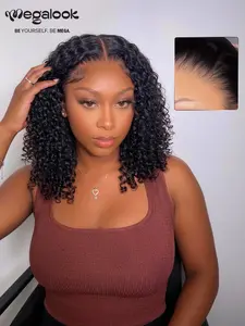 Megalook 13x5 Glueless Lace Frontal Bob Wigs Pre-everything Put On Go Beginner Friendly 180% Density