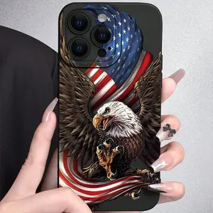 Eagle Pattern Phone Case, Anti-drop Shockproof Phone Protective Cover, Phone Accessory Compatible with iPhone 17 Pro Max,17Air,16Pro Max 11 12 13 14 15 16 Pro Max, Protector