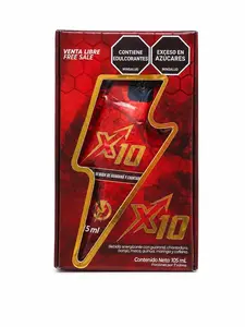 X10 Natural Energy Shot- Energy Drink with Guarana | Focus and Performance Boost (7 Pack x 15 ml)