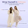 Mellow Sleep | MellowSoft Hooded Robe – Double Sided Plush Fleece Loungewear, Ultra Soft Cloud Like Bathrobe Pajama Gown, Cozy Warm Robe for Home Relaxation, Lounge & Sleepwear