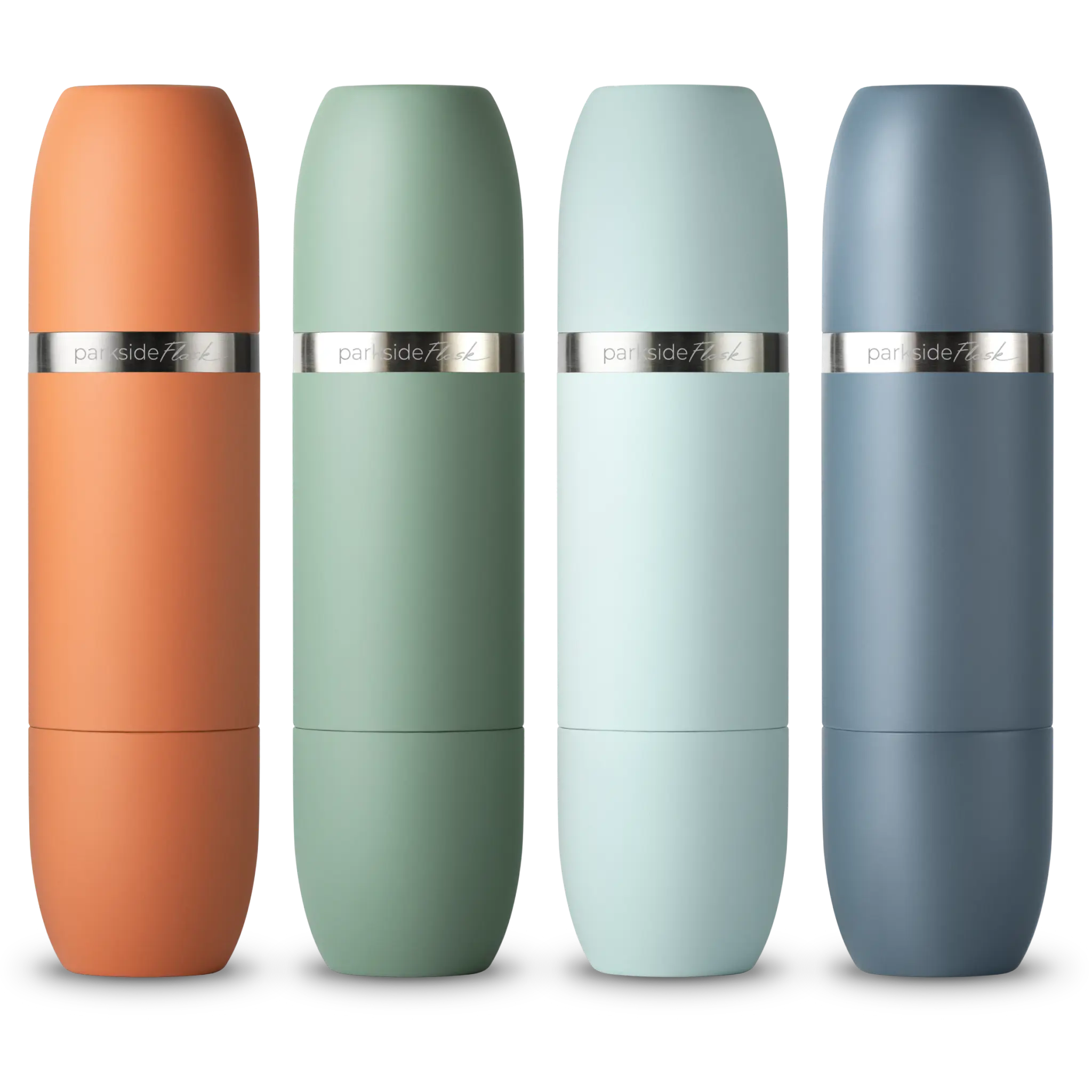 Parkside Flask 750 (25.4oz) Full Bottle Wine Flask with 2 Integrated Magnetic Tumblers, Vacuum Insulated 18/8 Stainless Steel 24-Hr Temp Control, No-Drip Pour, Shatterproof 3-Piece Portable Wine Travel Set, BPA Free