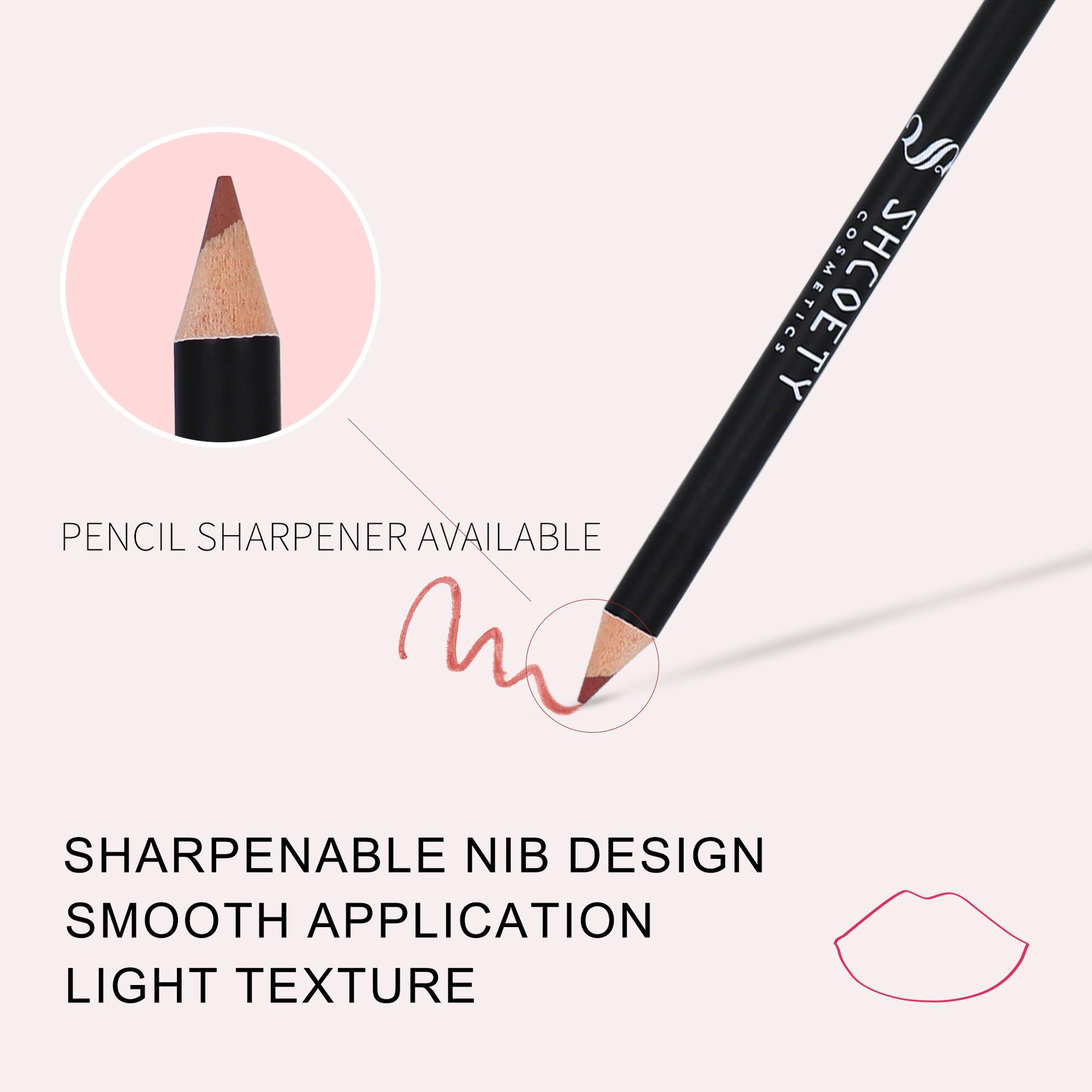 Long Lasting Matte Lip Liner Set, 12pcs/set Waterproof Lip Liner Pencil, Easy Coloring Lipstick Pen, Suitable for All Occasions Lip Makeup, Cosmetic Lip Liner Kit, Lip Liner Stain Peel