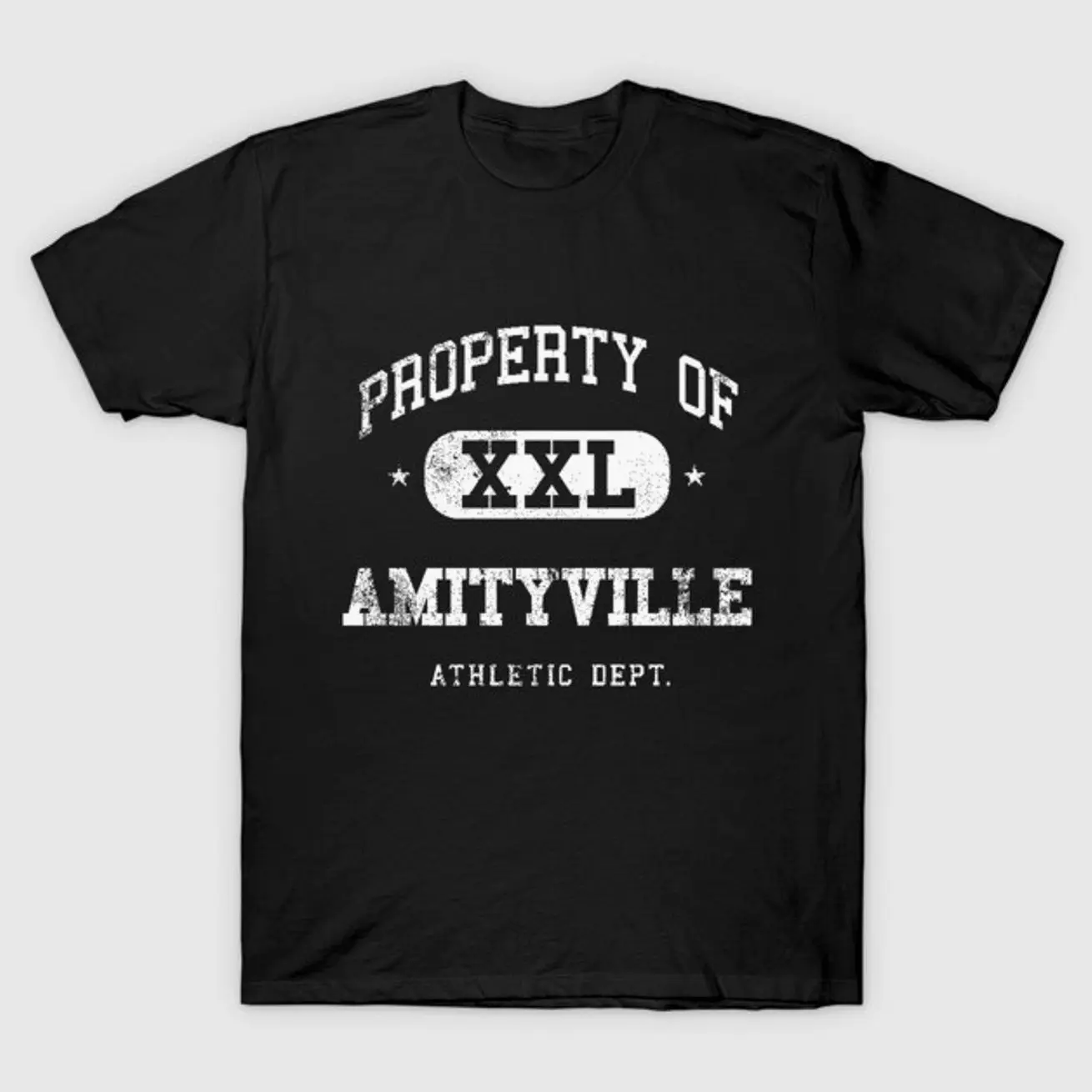 Amityville Vintage Distressed College Property XXL T-Shirt Q25