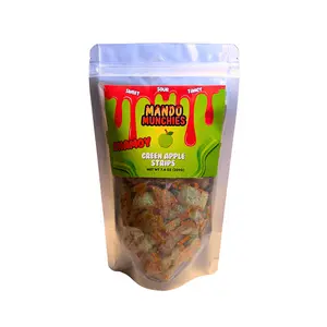 Mando Munchies Chamoy Sour Green Apple Strips