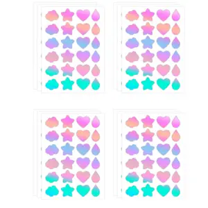 Pimple Patches for Face, Cute 4 patterns (stars, hearts, water drops, clouds) It Covers-Cover and Reduce Zits, Pimples, Blemishes, Laser color|120/240 pcs Acne