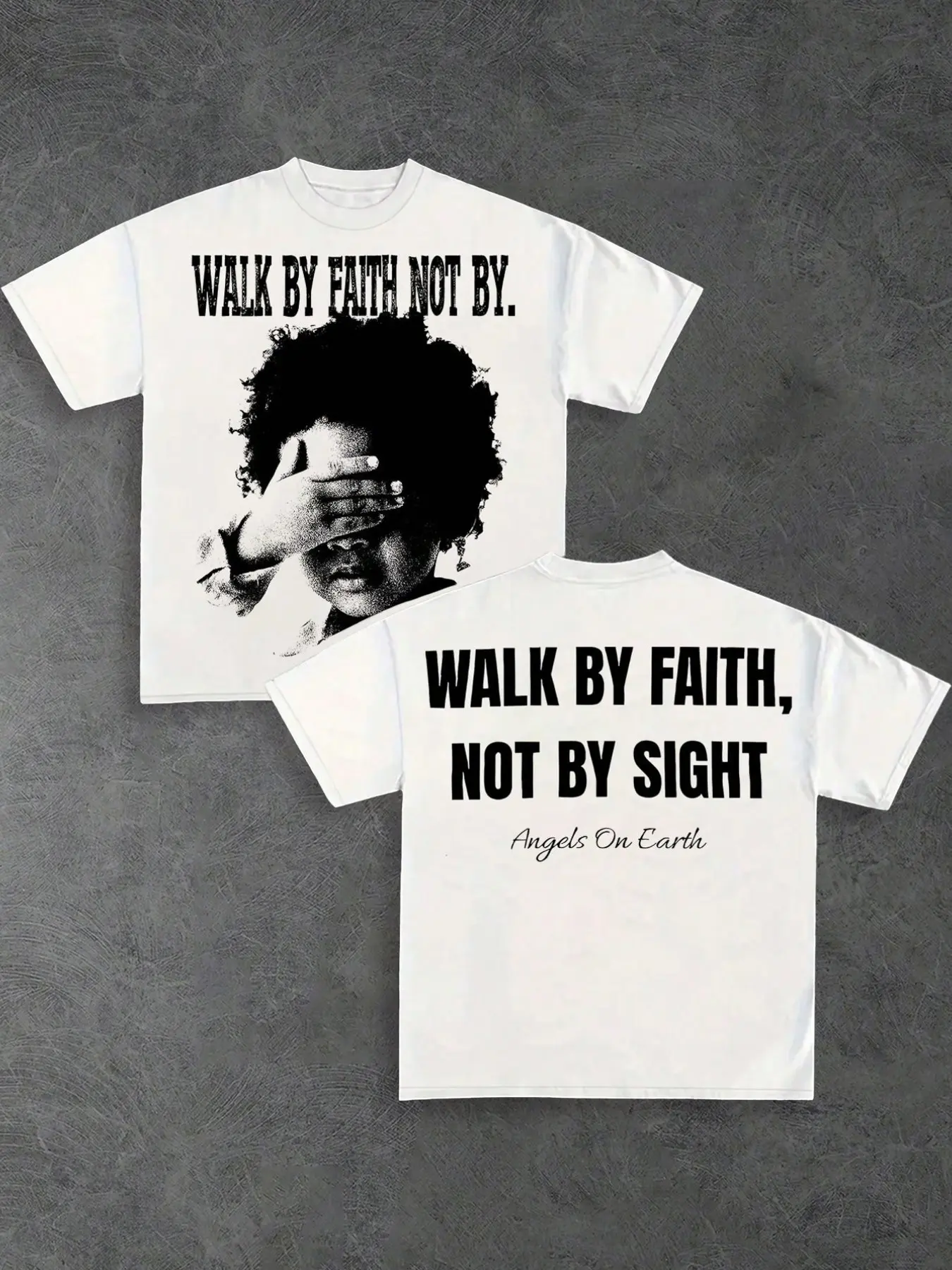 Unisex Graphic Tee with Bible Verse Print, Casual Streetwear Short Sleeve, Faith Inspiring Design, Perfect for Daily Wear