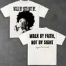 Unisex Graphic Tee Crewneck with Bible Verse Print, Casual Streetwear Short Sleeve, Faith Inspiring Design, Perfect for Daily Wear