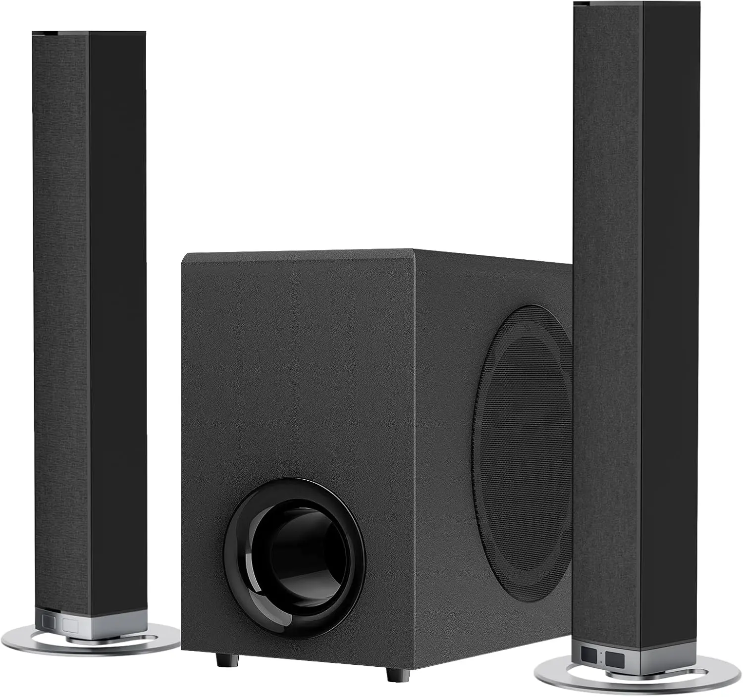 Sound Bar for Smart TV, 120W Sound Bar with Subwoofer, 2 in 1 Separable Bluetooth 5.0 Soundbar and Deep Bass