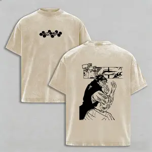 Jujutsu Kaisen Choso T-Shirt Vintage Washed Anime Graphic Tee for Menswear Top Classic Oversized Fit High-Quality Cotton Streetwear Style Anime Conventions Unisex Design Crewneck