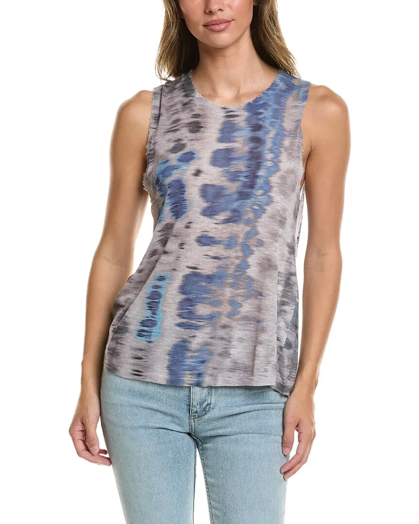 Autumn Cashmere Distressed Printed Top