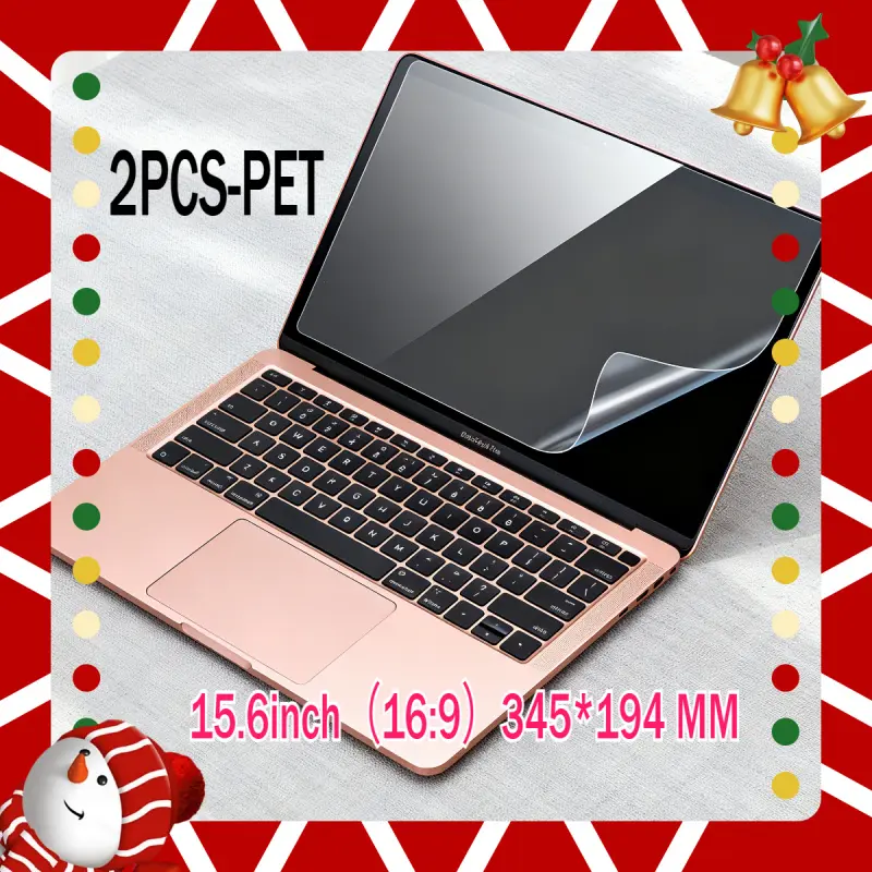 2PCS 15.6inch Scratch Resistant Durable Touch Matte Surface 16:9 Ratio Easy Install UV Protection for HP Dell ASUS Lenovo Samsung Huawei Toshiba Laptops Monitors