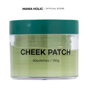 [Mania Holic] Cheek Patch | Hydrogel Toner Pads for Hydrating and Cooling Flushed Skin with Green Tea and CICA (60 count)