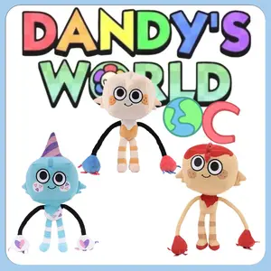Dandy’s World Fun Partygoer Goob Plush Toys Game Peripheral Figure Special Spaghetti Goob Dolls Fan Birthday Gifts Toys for Kids