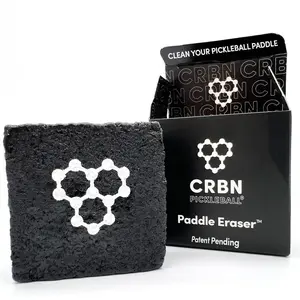 CRBN Pickleball Paddle Eraser - Carbon Fiber Racket Cleaner for Fast & Easy Ball Residue Removal, indoor or outdoor play