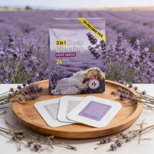 Detox Foot Pads -Zeolite &Ashwagandha | Good Night, Cleansing, Stress Relief, Pain Relief Variants with Magnesium Glycinate, Valerian Root & Lavender toxin removal