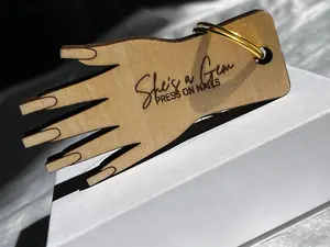 NFC Square Nail Keychain