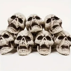 Halloween Skull Decorations, Spooky Hanging Ornaments for Haunted Houses & Secret Rooms, Creative Plastic Skeleton Props