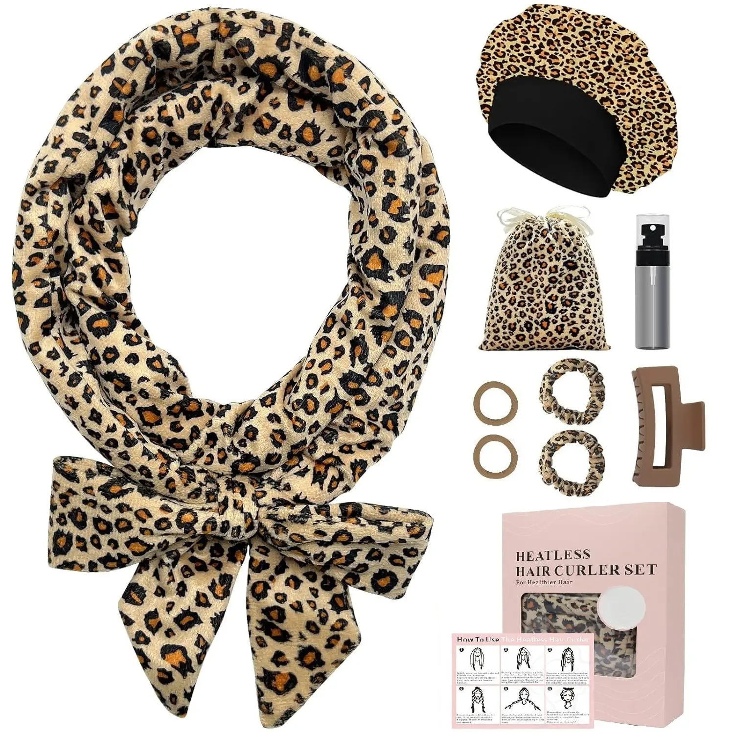 9 leopard print nightcaps