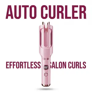 Professional Auto Rotating Ceramic Curling Wand with Cool Air Tech 30mm Beach Waves Hair Styler Anti-Frizz Volumizing Egg Curler for Shiny Bouncy Waves Fast Heating Safe Styling Tool Gift for Mom