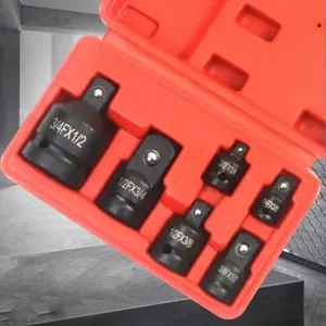 Electric Wrench Adapter Set, Handheld Tool Socket Converter Kit, Reducer Adapters 1/4", 1/2", 3/8", 3/4", Car Bike Workshop Repair Tools Accessories, Multifunctional Wrench