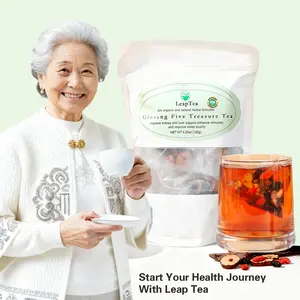 Goji Berry Tea|Ginseng and Goji Berry Tea|5 excellent raw material formulas,Goji berries,ginseng,maca,red dates,mulberry and polygonatum,12 Tea Bags Healthy Nature Beverage.