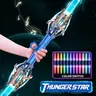 Children's Lightsaber Toy With Cool And Colorful Lights, Handsome Double-edged Lightsaber, And Telescopic Handle for Galaxy War Fighter Warriors, Holiday Gifts For Children