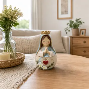 Handmade Resin Fairy Prayer Box, Creative Home Decor & Religious Ornament Gift