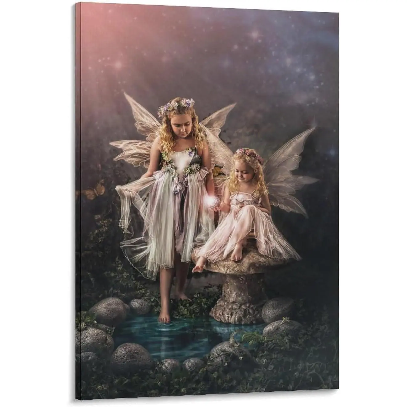 Angel Girls Fairy Elf Girls Illustration Art Posters Poster Decorative Painting Canvas Wall Art Living Room Posters Bedroom Painting
