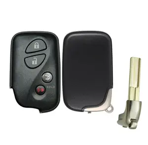 Brand New Aftermarket 4 Buttons Smart Key Fob with Trunk for 2011 Lexus IS350, 315 MHz, FCC# HYQ14AAB, 3370 Board, 89904-50380, Battery CR1632